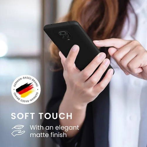 Vista 4 de kwmobile Funda compatible con Xiaomi Redmi Note 9S / 9 Pro / 9 Pro Max - Funda protectora de silicona TPU suave y delgada - Negro mate