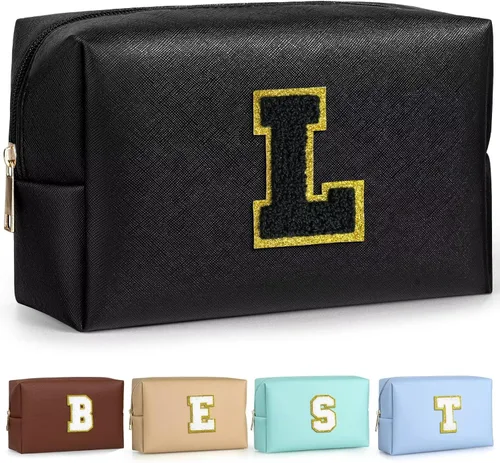 Vista 42 de TOPEAST - Bolso de maquillaje para mujer, Negro -, A