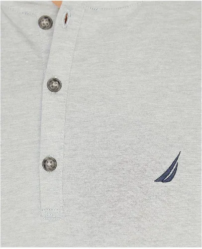 Vista 4 de Nautica Camiseta de pijama Henley de manga larga para hombre