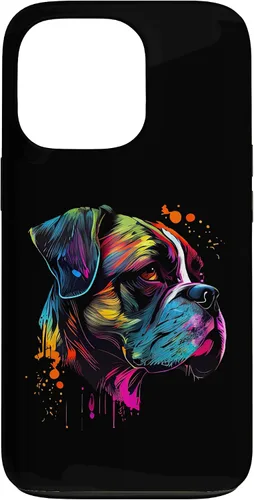 Vista 10 de Boxer Dog Lovers Pop Art Design Cute Boxer Dog Case for iPhone 16