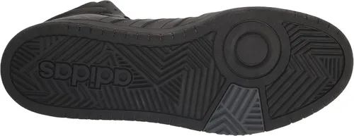 Vista 4 de adidas Hoops 3.0 Mid Tenis de baloncesto para hombre, negro, carbón (BlackBlackCarbon)