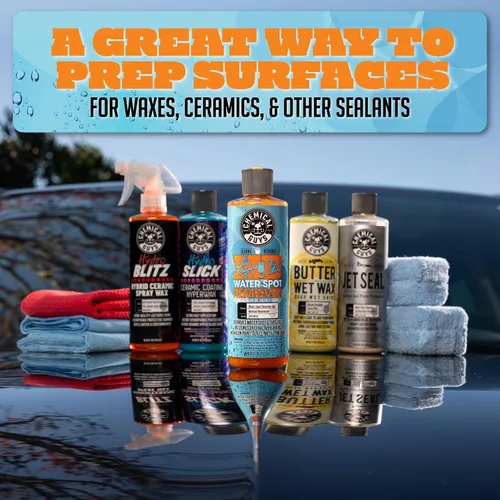 Vista 6 de Chemical Guys Kit para eliminar manchas de agua resistente para pintura, vidrio y metal: elimina residuos minerales y acumulación superficial