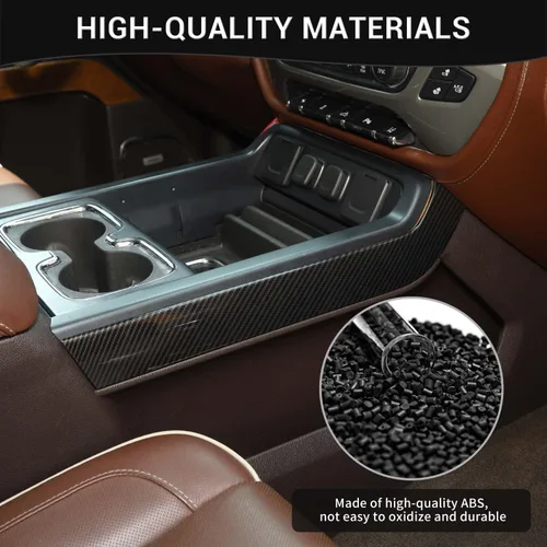 Vista 3 de Cubierta para panel lateral de palanca de cambios de consola central Silverado para Chevy Silverado GMC Sierra 2014-2018 Accesorios interiores
