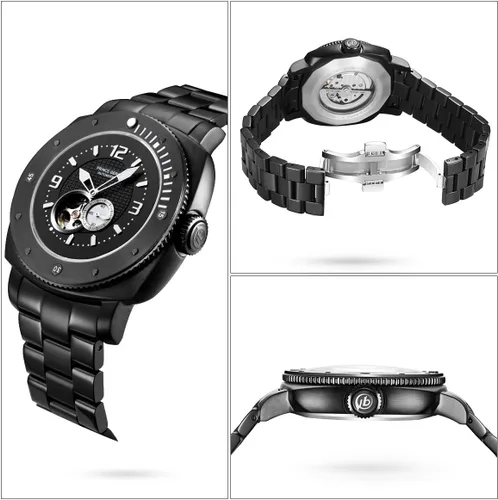 Vista 3 de Prince GERA Reloj de hombre resistente al agua Big Face Luminoso Relojes