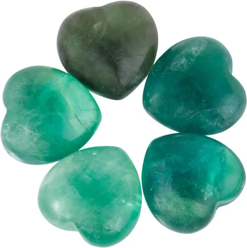 Vista 22 de mookaitedecor Cristales curativos opalita corazón amor preocupación palma piedra reiki equilibrio 0.5 pulgadas, paquete de 12, Opalita, opalita