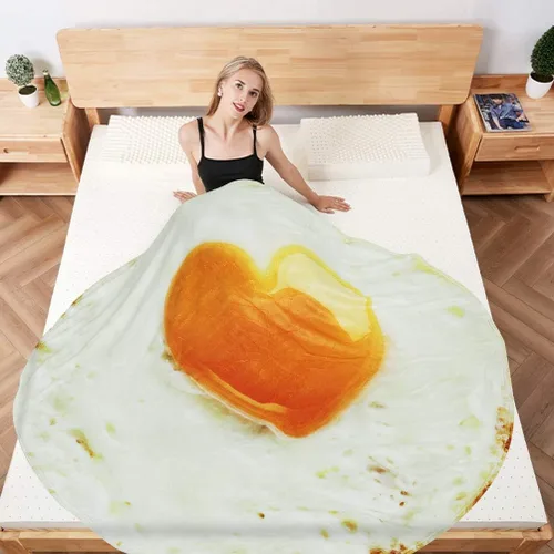 Vista 2 de Cobija gigante de tortilla de Burrito realista Manta de franela graciosa de bromas divertidas para regalos de Navidad o de Cumpleaños