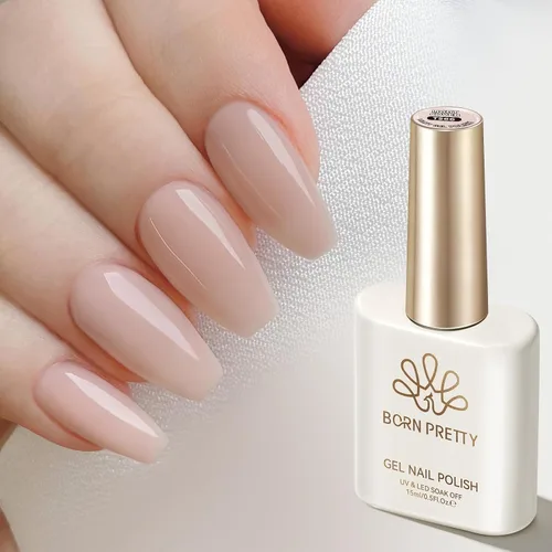 Vista 17 de Born Pretty - Esmalte de gel blanco lechoso, color blanco gelatina