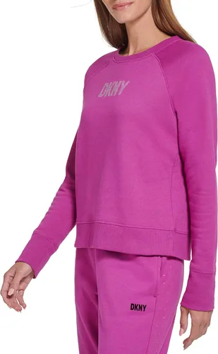 Vista 2 de DKNY Cuello redondo con logotipo de diamantes de imitación