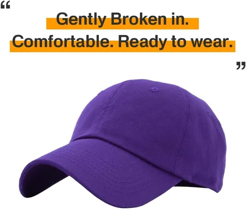 Vista 4 de KBETHOS Gorra clásica de algodón de perfil bajo original para hombres y mujeres, gorra de béisbol ajustable sin construir