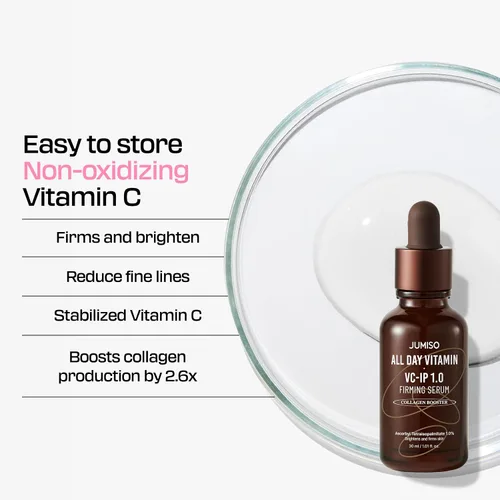 Vista 4 de JUMISO All Day VC-IP 1.0 Suero reafirmante 1.0 fl oz, 1.01 fl oz, colágeno potenciador, reducción de líneas finas, extracto de aronia, bakuchiol