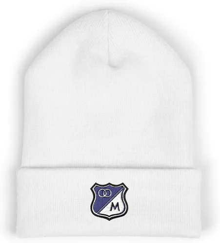 Vista 8 de Millonarios FC - Gorro clásico bordado con puños, sombrero de invierno único para fanáticos del fútbol 'El Ballet Azul', para hombre y mujer