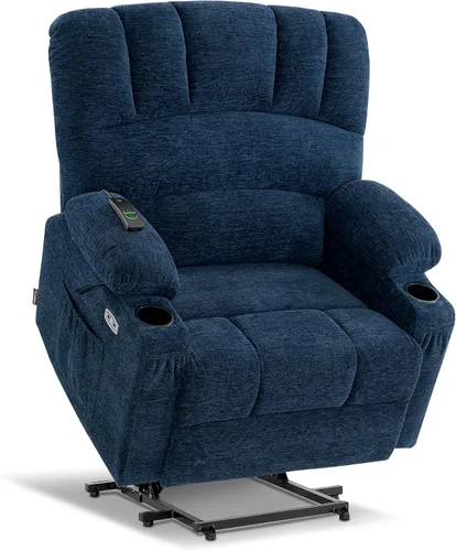 Vista 20 de MCombo Silla Reclinable Elevadora Eléctrica de Gran Tamaño para Ancianos, Silla Elevadora con Calor y Masaje, Reclinable Elevadora para Grandes