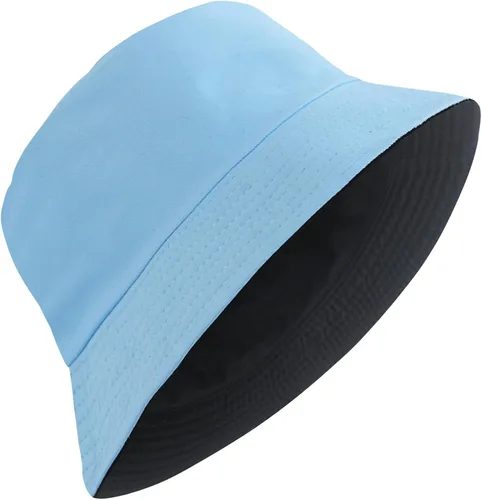 Vista 41 de PFFY Bucket Hat for Women Men Cotton Summer Sun Beach Fishing Cap