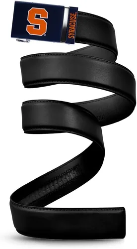 Vista 63 de Mission Belt Con licencia oficial de la NC Alabama Crimson Tide Crimson Tide (Cuero Negro)