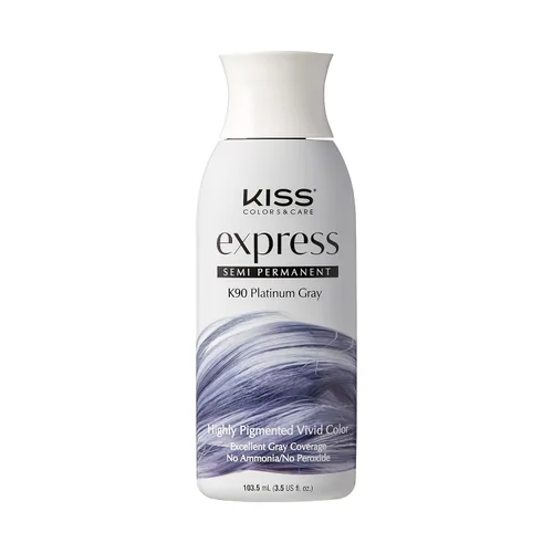 Vista 12 de Kiss Express Color de cabello semipermanente – Tinte vívido y altamente pigmentado para cabello vibrante, fórmula suave, cobertura de canas, pH