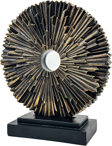 Vista 9 de Estatua abstracta para decoración del hogar, escultura de escritorio de oficina para hombres, adorno creativo de línea redonda para estantería