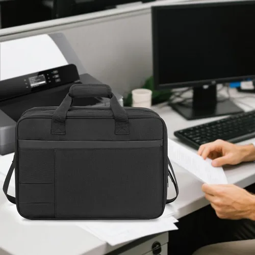 Vista 7 de Funda para impresora compatible con HP Tango/Tango X, OfficeJet 200/250 Wireless Mobile Printer Travel Bag, Luggage & Shoulder Strap, Padded