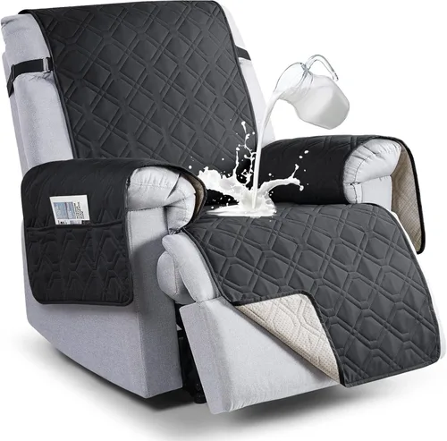 Vista 27 de VANSOFY Fundas 100% impermeables para sillas reclinables, funda antideslizante para silla reclinable para perros, protector de muebles, funda