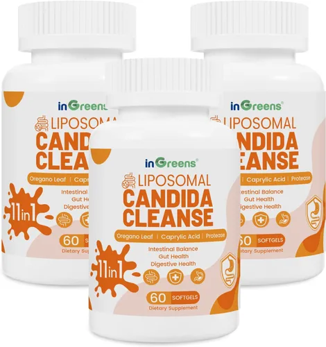 Vista 7 de inGreens Suplemento de apoyo Candida 11 en 1, sobrecrecimiento antifúngico, desintoxicación intestinal y salud intestinal para mujeres y hombres