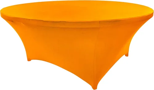 Vista 71 de Mantel de cóctel de elastano redondo de 24 pulgadas x 30 pulgadas de alto, color negro