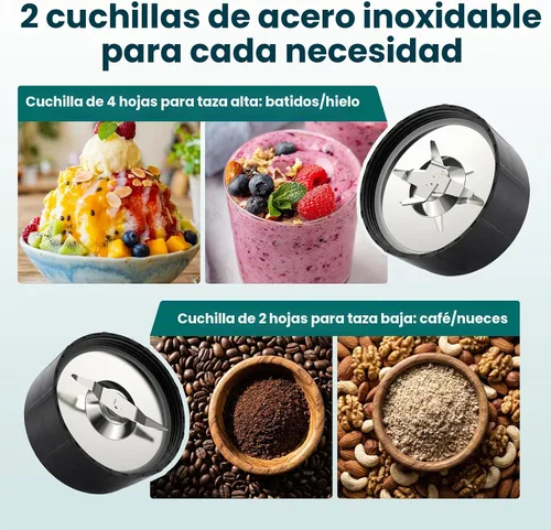 Vista 6 de Smoothie Blender Grinder Combo, Countertop Blender Smoothies and Shakes
