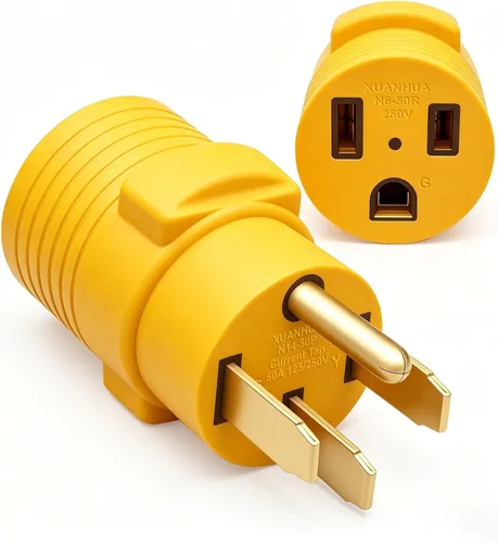 Vista 8 de Adaptador RV de 30 amperios a 110, enchufe de alimentación NEMA 5-15P NEMA 5-15P a L5-30R