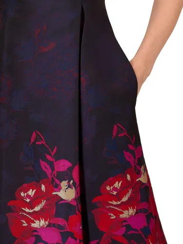 Vista 6 de Adrianna Papell Vestido Jacquard Border para mujer