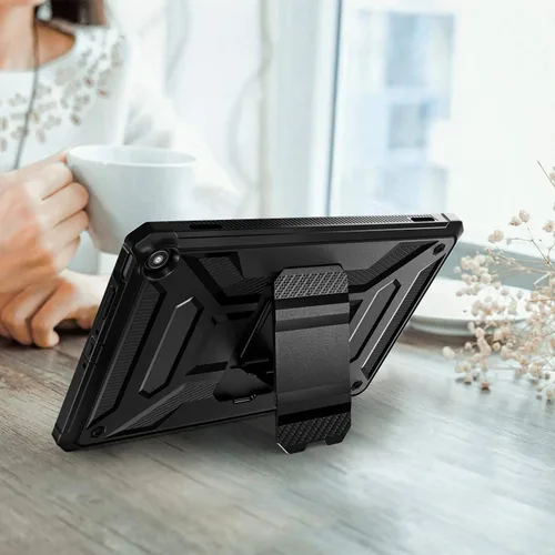 Vista 9 de DJ&RPPQ - Funda para tablet Amazon Fire Max 11 (13ª generación, versión 2023), carcasa trasera resistente con soporte de visualización manos libres