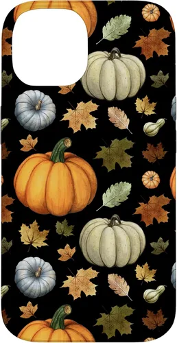 Vista 4 de iPhone 16 Falling Leaves Autumn and Pumpkin Happy Fall Case
