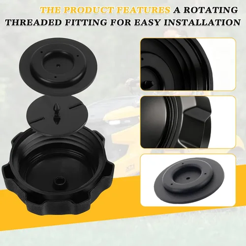 Vista 6 de Tapa de combustible de repuesto para Husqvarna 539 91 43-63 Saltamontes 100210 Gravy: 01538400, Husqvarna: 539914363 Toro 1-513508, 112-0321