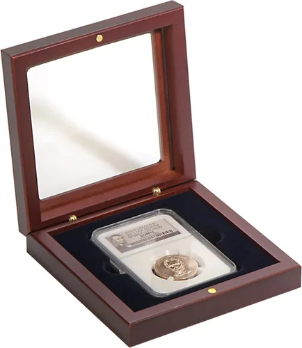 Vista 7 de LIGHTHOUSE - VOLTERRA - Caja de monedas de una sola losa con tapa forrada de seda para PCGS, NGC, ANACS, IGC y más