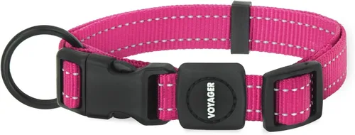 Vista 8 de Best Pet Supplies Voyager - Correa o collar reflectante para perro con asa de neopreno, para cachorros de raza pequeña, mediana y grande, bonita