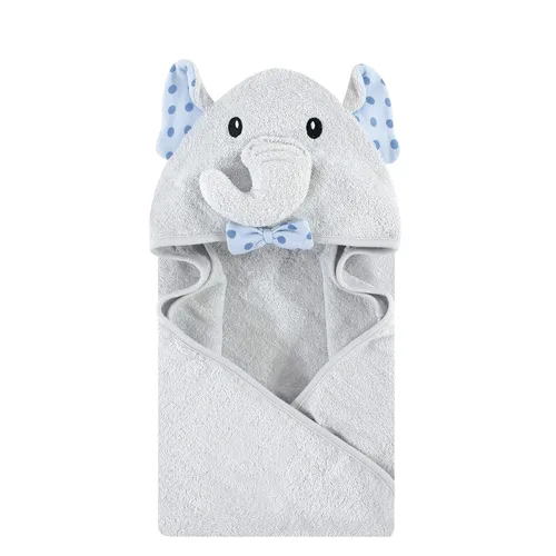 Vista 41 de Hudson Baby Toalla con capucha unisex de algodón con cara de animal para bebé, cocodrilo, talla única