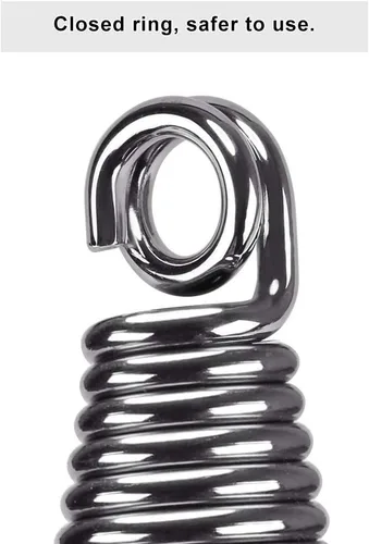 Vista 6 de SELEWARE Heavy Duty Bag Spring for Punching Bag - Chrome Plated with Secure Closed-Loop Design for Boxing, MMA, and More, Smooth & Safe Suspension