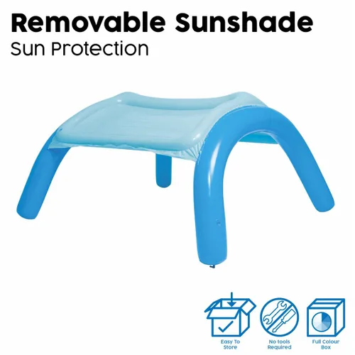 Vista 12 de Bestway Piscina Hinchable Infantil Techo Desmontable 140x140x114 cm +2 Años Jardin 52192