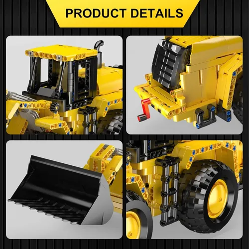 Vista 4 de Mould King 17084 - Juego de construcción de modelos de cargador de ruedas, más de 910 piezas, kit de montaje de vehículo de construcción MOC
