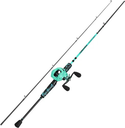 Vista 3 de One Bass Combo de caña de pescar y carrete, IM6 Graphite 2Pc Combo de cebo en blanco con mango de superpolímero