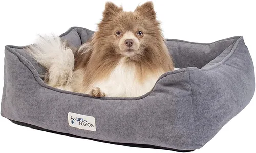 Vista 3 de PetFusion Cama calmante para perros y gatos Cama antiansiedad para perros pequeños; gatos Manta suelta que promueve la excavación (perros)
