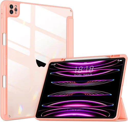 Vista 15 de VIKESI Funda para iPad Pro 12.9 6ª/5ª/4ª/3ª/3ª generación 2022/2021/2020/2018, marco de TPU a prueba de golpes, soporte para lápiz integrado
