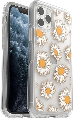 Vista 5 de OtterBox iPhone 11 Pro (solamente) - Funda de la serie Symmetry Clear - Estampado de vaca - Ultra-Sleek - Compatible con carga inalámbrica - Los