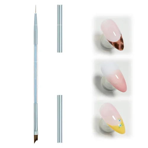 Vista 10 de Beetles - Brocha de uñas para constructor de uñas de gel de doble punta, herramientas de pintura, pincel de uñas, cepillo de limpieza de uñas