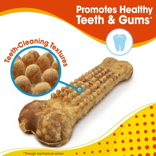 Vista 4 de Nylabone Nubz - Golosinas masticables naturales para perros pequeños, huesos masticables para perros de larga duración, hechos en los Estados