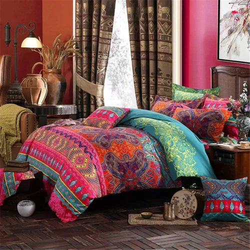 Vista 163 de ABREEZE Juego de funda de edredón tamaño individual con cierre de botón, 100% algodón egipcio, juego de ropa de cama floral de granja, color rosa, 3