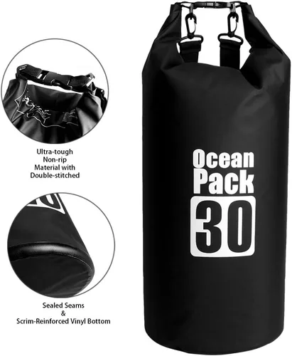 Vista 4 de Bolsa seca flotante impermeable Bear Outdoor, para canotaje, kayak, senderismo, snowboard, acampada, rafting, pesca y excursionismo