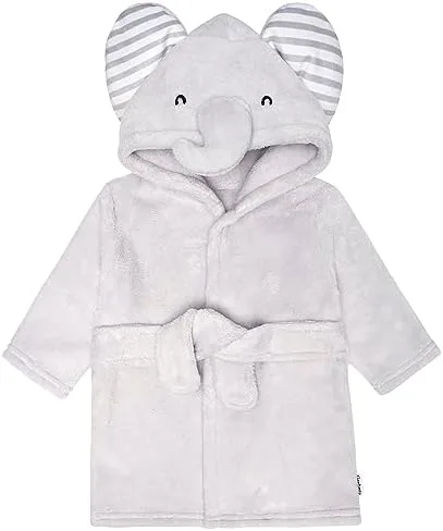 Vista 8 de Gerber Albornoz unisex de felpa suave con capucha de personaje animal para bebé