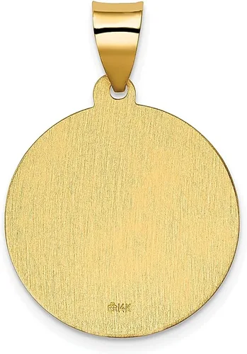 Vista 3 de Collar con colgante de medalla de San Judas Tadeo San Judas Tadeo de San Judas Patrono de San Judas de 14 quilates, joyería fina religiosa