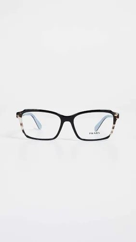 Vista 2 de Prada Gafas rectangulares para mujer, color negro marróntransparente, talla única