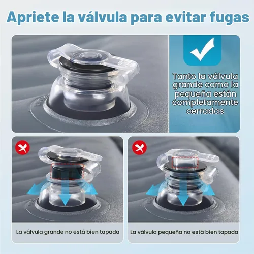 Vista 7 de Ciremiv Cama de Coche con los Accesorios para Dormir Más Completos Colchón de Coche Cómodo Duradero a Prueba de Fugas Almohada Incorporada con Bomba
