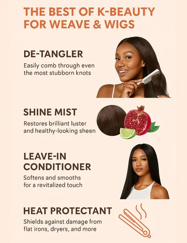 Vista 6 de On Natural Weave & Wig - Potenciador de cabello 4 en 1 para todas las texturas de cabello [Coco Lime] 3.4 oz