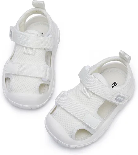 Vista 3 de BMCiTYBM Sandalias de verano con punta cerrada para bebé, niño, niña, zapatos ligeros, antideslizantes, para primeros pasos, 6, 9, 12, 18, 24 meses
